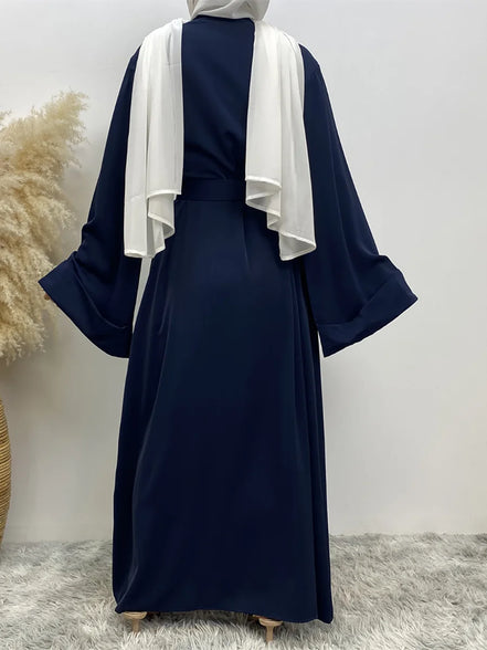 Chaomeng Ramadan Simple Open Abaya Dubai Turkey Kaftan Muslim For Women Kimono Modest Robe Femme Caftan Marocain Islam Clothing