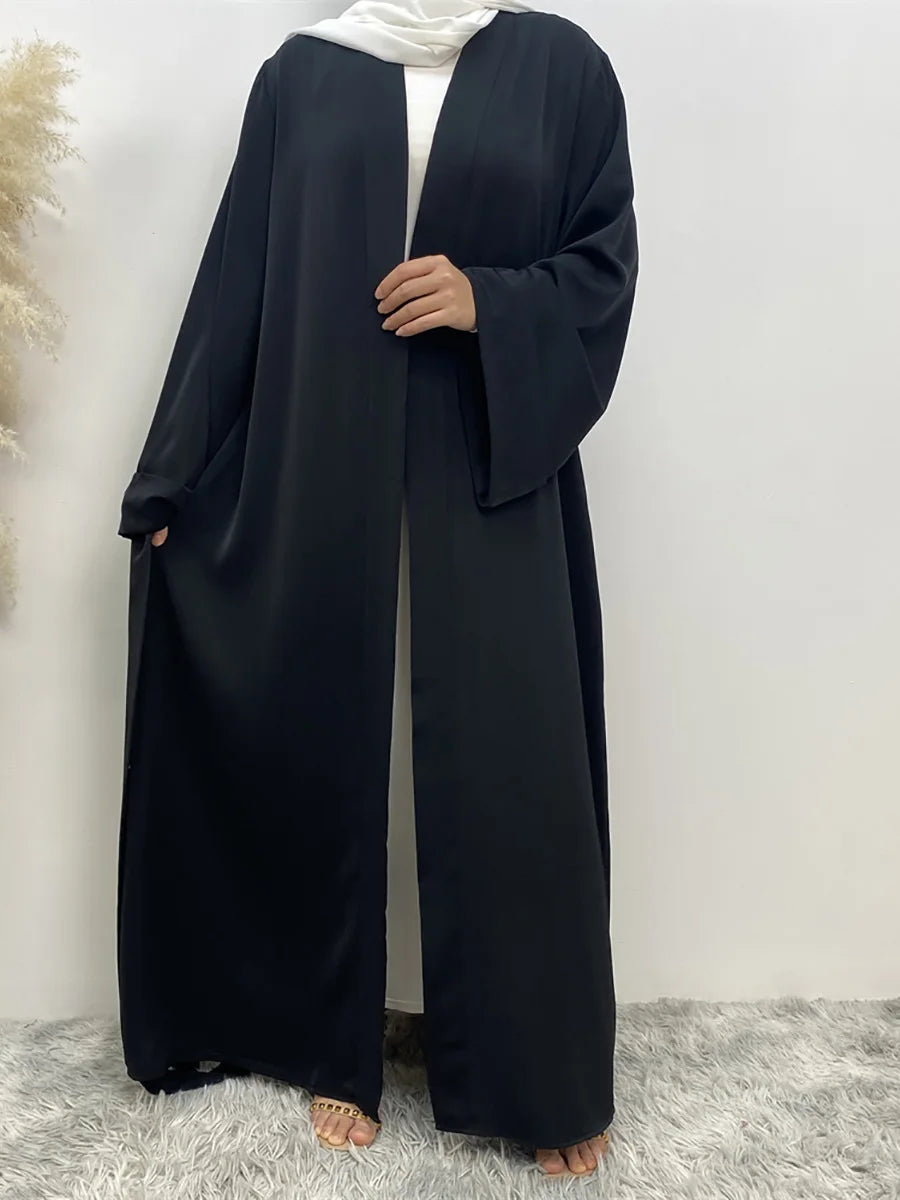 Chaomeng Ramadan Simple Open Abaya Dubai Turkey Kaftan Muslim For Women Kimono Modest Robe Femme Caftan Marocain Islam Clothing