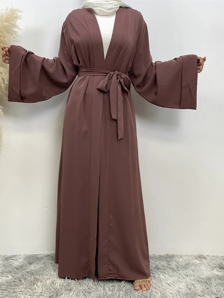Chaomeng Ramadan Simple Open Abaya Dubai Turkey Kaftan Muslim For Women Kimono Modest Robe Femme Caftan Marocain Islam Clothing