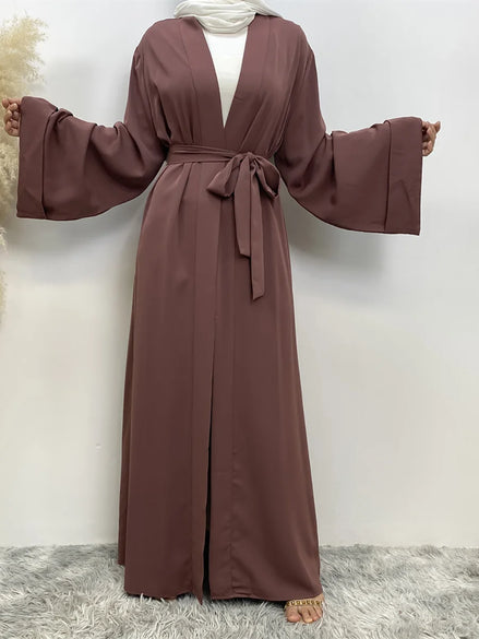 Chaomeng Ramadan Simple Open Abaya Dubai Turkey Kaftan Muslim For Women Kimono Modest Robe Femme Caftan Marocain Islam Clothing