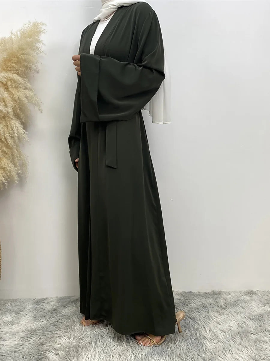 Chaomeng Ramadan Simple Open Abaya Dubai Turkey Kaftan Muslim For Women Kimono Modest Robe Femme Caftan Marocain Islam Clothing