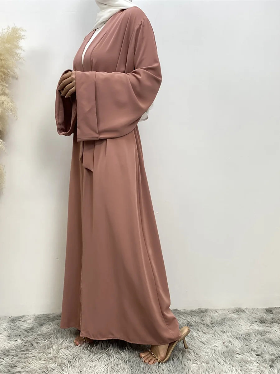 Chaomeng Ramadan Simple Open Abaya Dubai Turkey Kaftan Muslim For Women Kimono Modest Robe Femme Caftan Marocain Islam Clothing