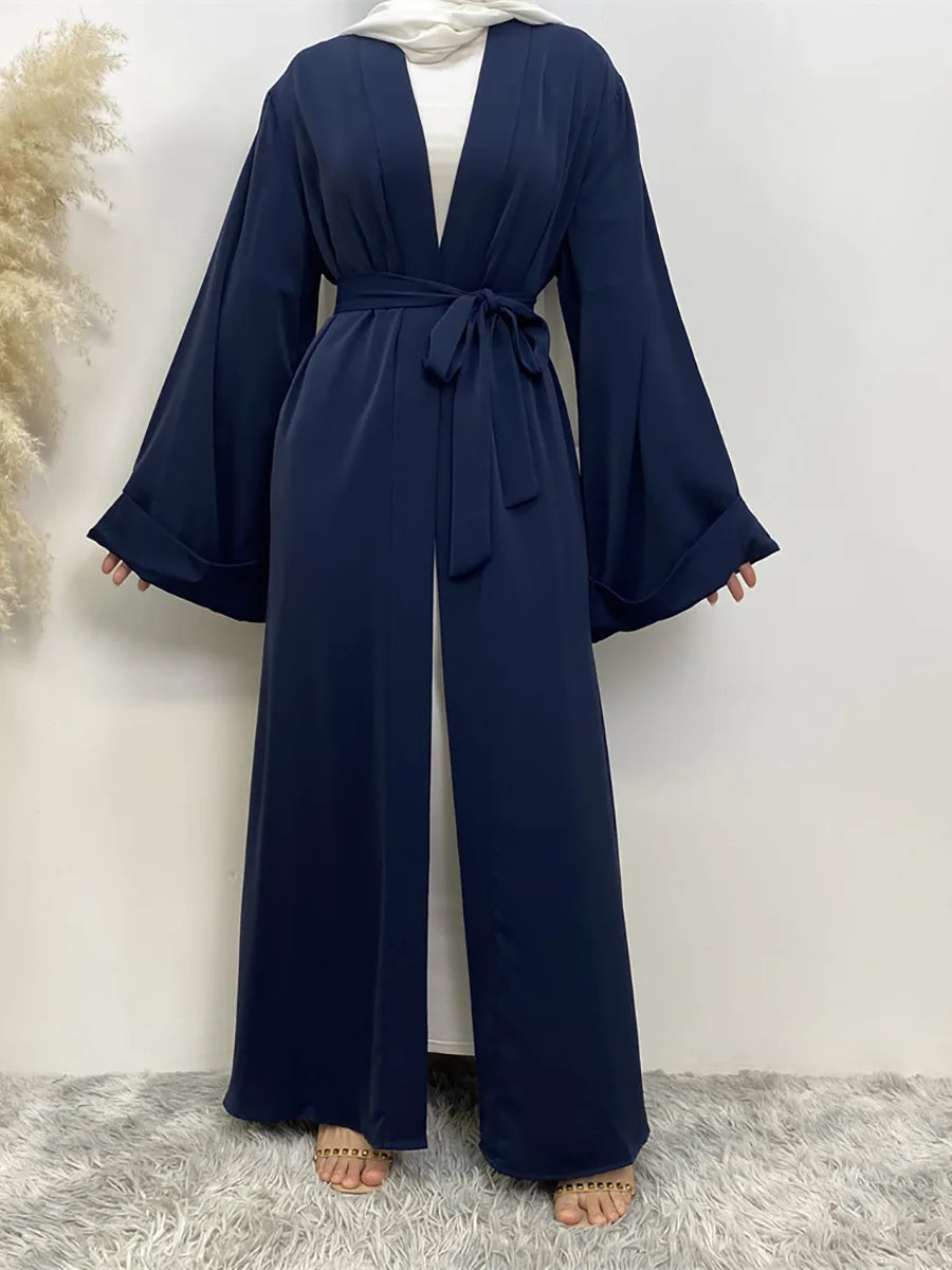 Chaomeng Ramadan Simple Open Abaya Dubai Turkey Kaftan Muslim For Women Kimono Modest Robe Femme Caftan Marocain Islam Clothing