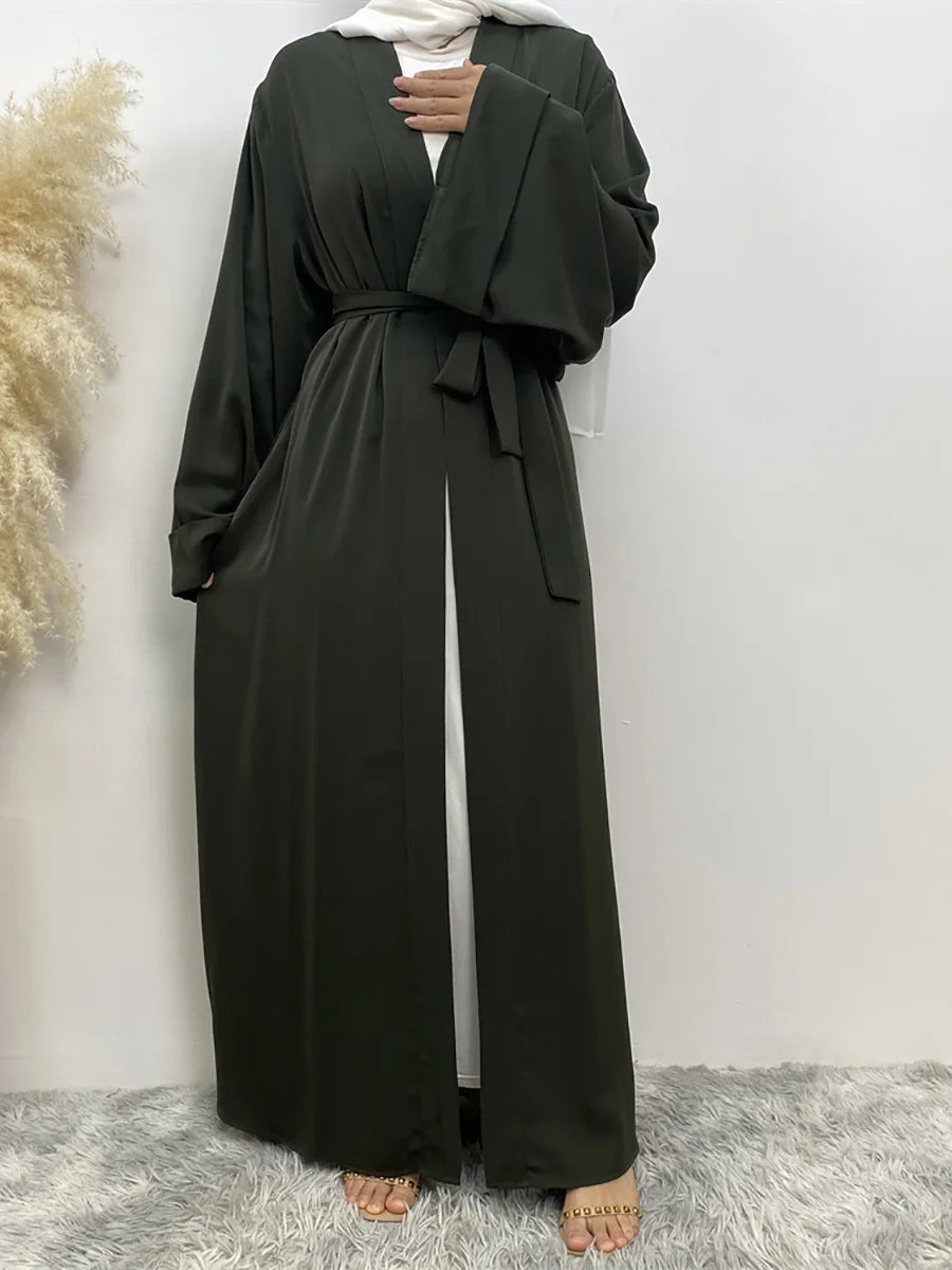 Chaomeng Ramadan Simple Open Abaya Dubai Turkey Kaftan Muslim For Women Kimono Modest Robe Femme Caftan Marocain Islam Clothing