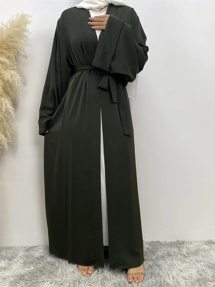 Chaomeng Ramadan Simple Open Abaya Dubai Turkey Kaftan Muslim For Women Kimono Modest Robe Femme Caftan Marocain Islam Clothing