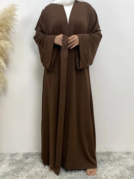 Chaomeng Ramadan Simple Open Abaya Dubai Turkey Kaftan Muslim For Women Kimono Modest Robe Femme Caftan Marocain Islam Clothing