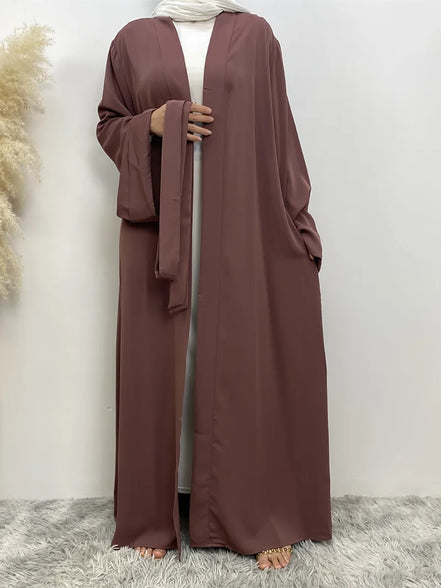 Chaomeng Ramadan Simple Open Abaya Dubai Turkey Kaftan Muslim For Women Kimono Modest Robe Femme Caftan Marocain Islam Clothing