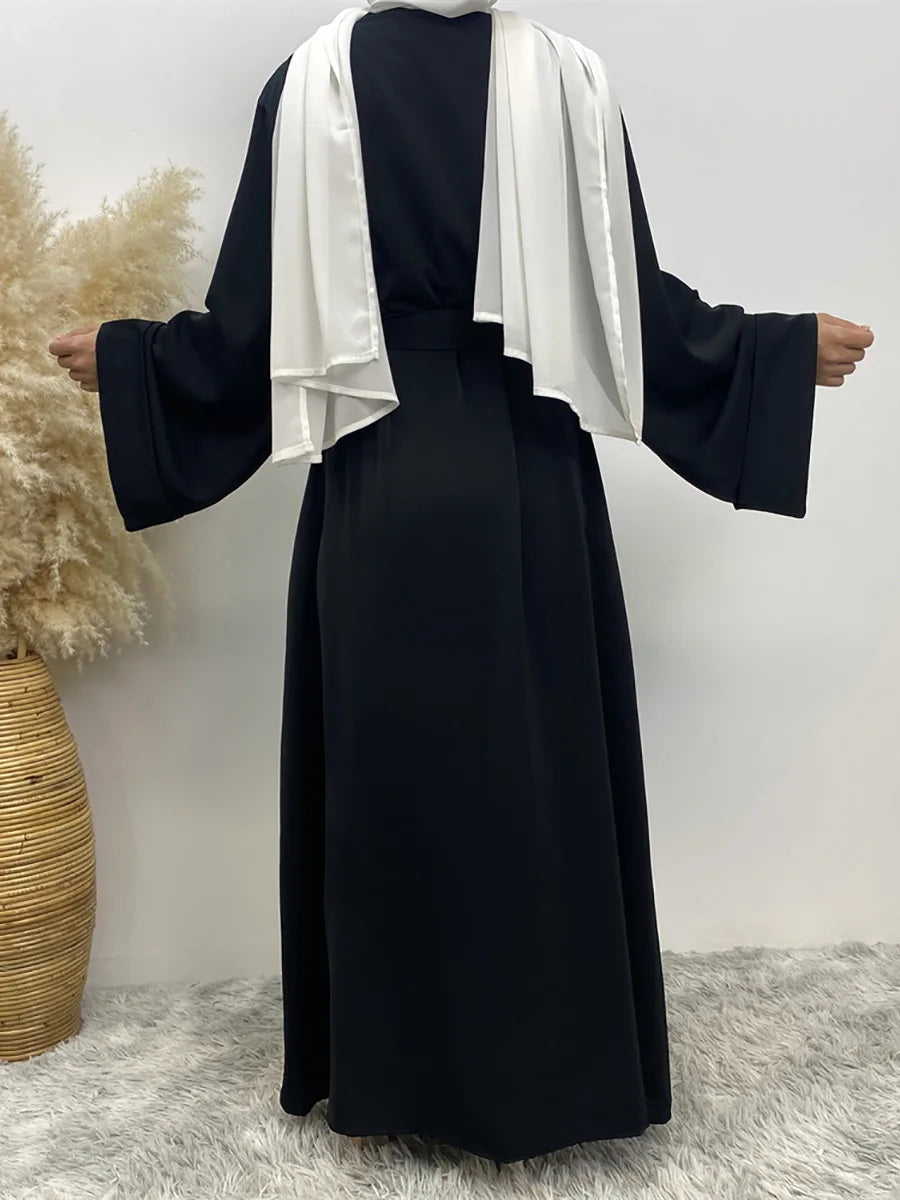 Chaomeng Ramadan Simple Open Abaya Dubai Turkey Kaftan Muslim For Women Kimono Modest Robe Femme Caftan Marocain Islam Clothing