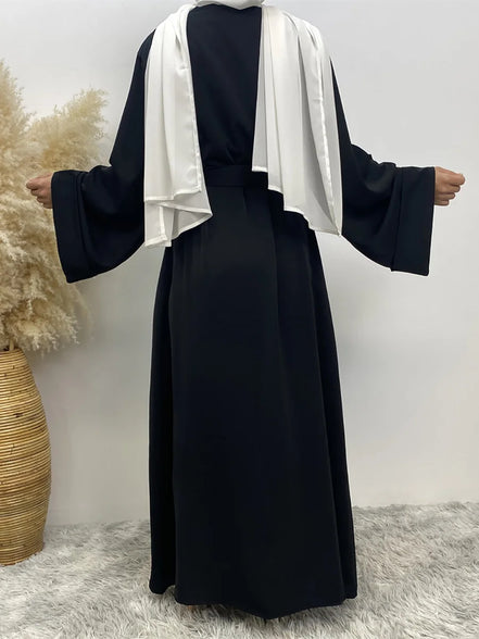 Chaomeng Ramadan Simple Open Abaya Dubai Turkey Kaftan Muslim For Women Kimono Modest Robe Femme Caftan Marocain Islam Clothing