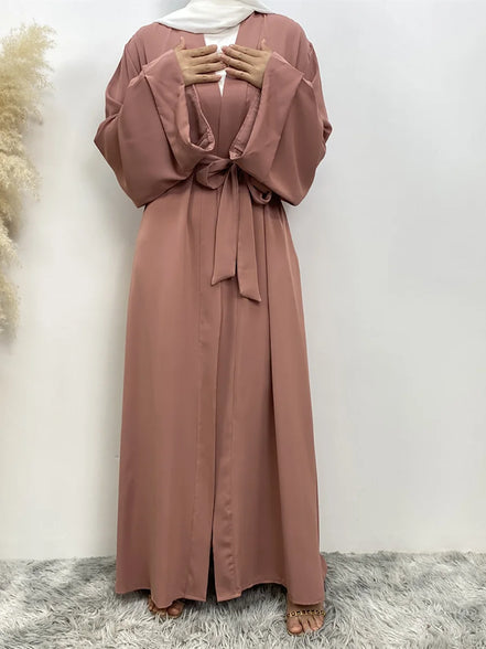 Chaomeng Ramadan Simple Open Abaya Dubai Turkey Kaftan Muslim For Women Kimono Modest Robe Femme Caftan Marocain Islam Clothing