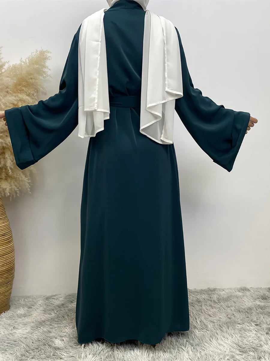 Chaomeng Ramadan Simple Open Abaya Dubai Turkey Kaftan Muslim For Women Kimono Modest Robe Femme Caftan Marocain Islam Clothing