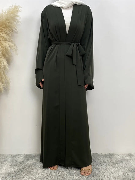 Chaomeng Ramadan Simple Open Abaya Dubai Turkey Kaftan Muslim For Women Kimono Modest Robe Femme Caftan Marocain Islam Clothing