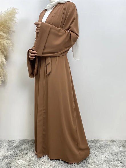 Chaomeng Ramadan Simple Open Abaya Dubai Turkey Kaftan Muslim For Women Kimono Modest Robe Femme Caftan Marocain Islam Clothing