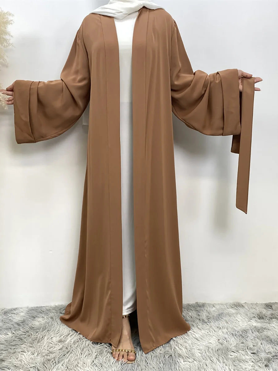 Chaomeng Ramadan Simple Open Abaya Dubai Turkey Kaftan Muslim For Women Kimono Modest Robe Femme Caftan Marocain Islam Clothing