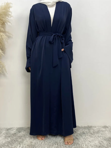 Chaomeng Ramadan Simple Open Abaya Dubai Turkey Kaftan Muslim For Women Kimono Modest Robe Femme Caftan Marocain Islam Clothing