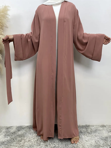 Chaomeng Ramadan Simple Open Abaya Dubai Turkey Kaftan Muslim For Women Kimono Modest Robe Femme Caftan Marocain Islam Clothing