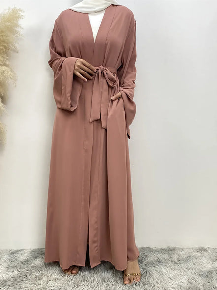 Chaomeng Ramadan Simple Open Abaya Dubai Turkey Kaftan Muslim For Women Kimono Modest Robe Femme Caftan Marocain Islam Clothing