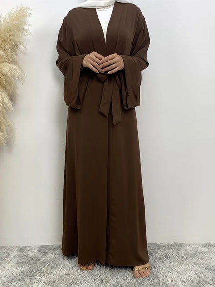 Chaomeng Ramadan Simple Open Abaya Dubai Turkey Kaftan Muslim For Women Kimono Modest Robe Femme Caftan Marocain Islam Clothing