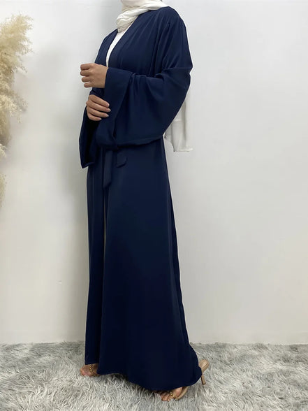 Chaomeng Ramadan Simple Open Abaya Dubai Turkey Kaftan Muslim For Women Kimono Modest Robe Femme Caftan Marocain Islam Clothing