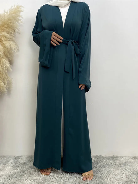 Chaomeng Ramadan Simple Open Abaya Dubai Turkey Kaftan Muslim For Women Kimono Modest Robe Femme Caftan Marocain Islam Clothing