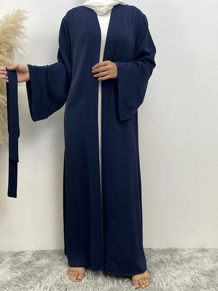 Chaomeng Ramadan Simple Open Abaya Dubai Turkey Kaftan Muslim For Women Kimono Modest Robe Femme Caftan Marocain Islam Clothing