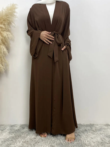 Chaomeng Ramadan Simple Open Abaya Dubai Turkey Kaftan Muslim For Women Kimono Modest Robe Femme Caftan Marocain Islam Clothing