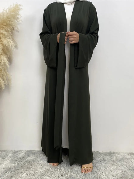 Chaomeng Ramadan Simple Open Abaya Dubai Turkey Kaftan Muslim For Women Kimono Modest Robe Femme Caftan Marocain Islam Clothing