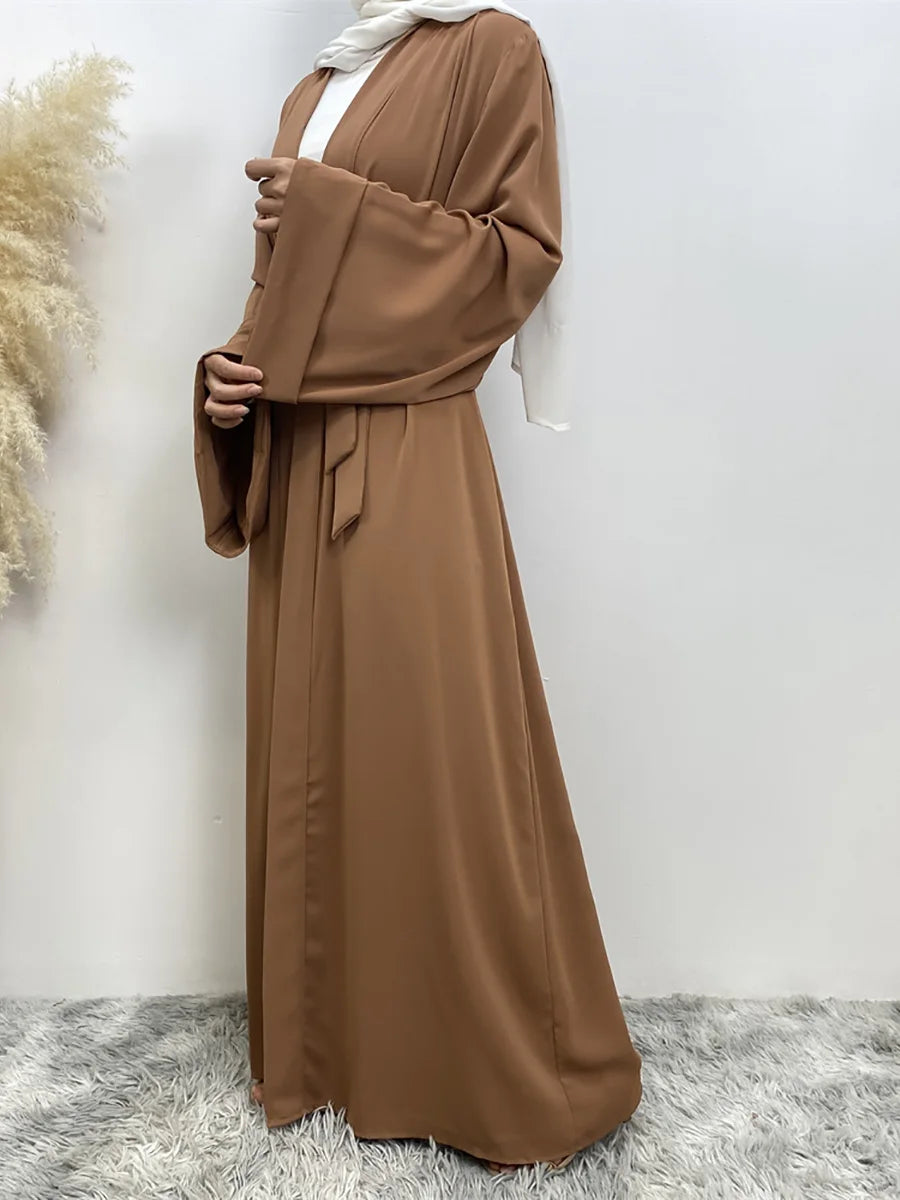 Chaomeng Ramadan Simple Open Abaya Dubai Turkey Kaftan Muslim For Women Kimono Modest Robe Femme Caftan Marocain Islam Clothing