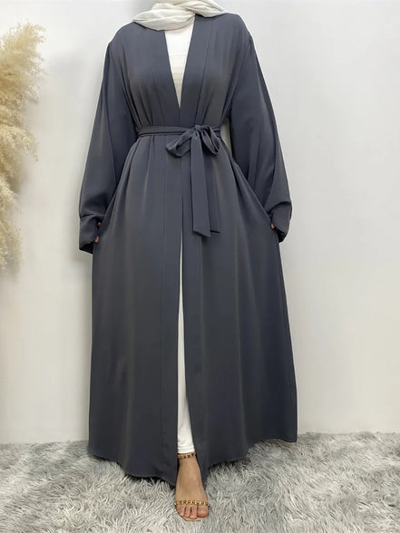 Chaomeng Ramadan Simple Open Abaya Dubai Turkey Kaftan Muslim For Women Kimono Modest Robe Femme Caftan Marocain Islam Clothing