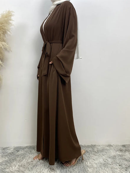 Chaomeng Ramadan Simple Open Abaya Dubai Turkey Kaftan Muslim For Women Kimono Modest Robe Femme Caftan Marocain Islam Clothing