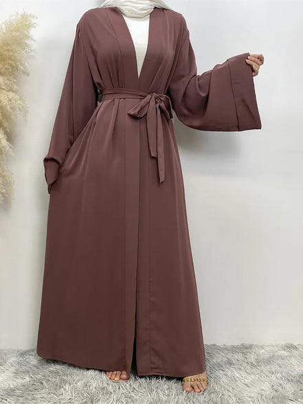 Chaomeng Ramadan Simple Open Abaya Dubai Turkey Kaftan Muslim For Women Kimono Modest Robe Femme Caftan Marocain Islam Clothing