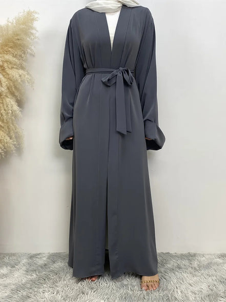 Chaomeng Ramadan Simple Open Abaya Dubai Turkey Kaftan Muslim For Women Kimono Modest Robe Femme Caftan Marocain Islam Clothing
