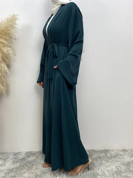 Chaomeng Ramadan Simple Open Abaya Dubai Turkey Kaftan Muslim For Women Kimono Modest Robe Femme Caftan Marocain Islam Clothing