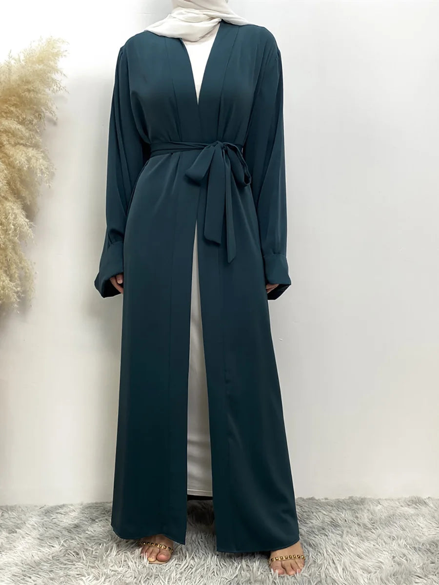 Chaomeng Ramadan Simple Open Abaya Dubai Turkey Kaftan Muslim For Women Kimono Modest Robe Femme Caftan Marocain Islam Clothing